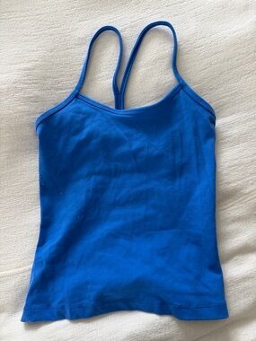 lululemon athletica Bright Blue Slim-Strap Tank Top